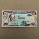 Jamaica 50 Dollars Banknote Jamaican Currency Paper Money Note Caribbean Uv Bird