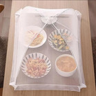 1pc White Folding Mesh Food Cover Insect Proof Dish Protector Tent - New