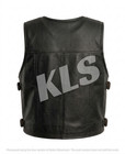 Custom Bull Riding Vest Durable Black Leather  Personalized Rodeo Gear