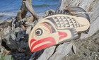 Northwest Native North American Art Carved Salmon  Authentic  Indigenous Art