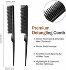 Defining And Separating Curls  4pcs Three Row Comb Styling Comb For Curly Hair