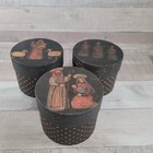 Christmas Nativity Candle Votive Holder Crock Susan Winget Lang Primitives 3 Pc