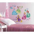 Disney Princess Royal Debut 37 Wall Decals Glitter Stickers Decor Ariel Rapunzel