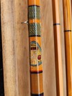 Vintage Japanese Ebisu Saotsune Bamboo Fishing Rod With Wood Case