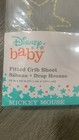 Lambs   Ivy Disney Baby  Fitted Crib Sheet Gray Celestial Mickey Mouse Print