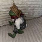Vintage Russ Berry Country Folks Ceramic Tadpole Fisherman Figurine Shelf Sitter