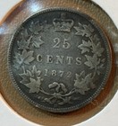 1872-h Canada 25 Cent Silver Coin