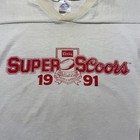 Vintage 1991 Coors Beer Super Scoors V-neck Football Shirt Usa Made - Size Large