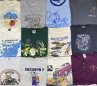 Vintage Graphic Shirts Promo Funny Cartoons Sport Destinations Lot Of 20 Mix Szs