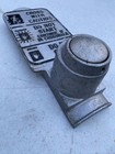 Authentic Nos Vintage Cast Aluminum Embossed Pedestrian Crossing Road Sign  2