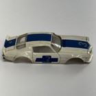 Vintage Aurora Afx Ho Scale Chevy Camaro Z28  3 White Blue Slot Car Body shell