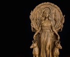 Hecate Statue Greek Goddess Hexe For Pagan Home Altar Folklore Statue For Pagan