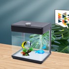 1 5 Gallon Aquarium Kit Fish Tank 5v Black Low Noise Bedroom Desktop Fish Tank