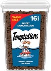 Cat Treats Classic Crunchy And Soft Cat Treats  Savory Salmon Flavor  16 Oz  Tub