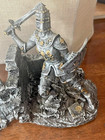 Medieval Knights In Armor Hand Painted Resin Bookends Set