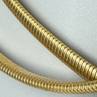 Vtg Gold Tone Snake Chain Elastic Leaf Belt 28   