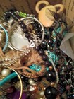 8lbs Junk Costume Jewelry Lot Broken Tangled Repurpose Repair Vintage Jb29