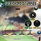 Adjustable Pool Table Lights For 7 -8  Billiard Light Hanging Pool Table Ligh   