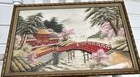 Amazing Antique Embroidered Silk Artwork Depicting The Beauty Of Japanese  Lands