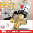 Brass Thermostatic Mixing Valve Bathroom Faucet Temperature Mixer Control Ue