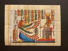 Set Of  4   rare  Egyptian Souvenirs Genuine Egyptian Papyrus Handmade 6x8   