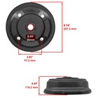 2 Front Brake Drum W  Shoes Fits Kawasaki Mule 3010 Kaf620 Kaf950 2001 2002-2008