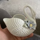 Vintage Swan goose Collection Porcelain Lot Of 4 Cottagecore