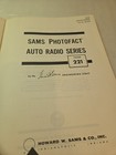 Original Sams Photofact Auto Radio Series Service Repair Manual Book Ar-221
