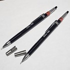     lot Of 2  Nos Vintage Pentel Pmg 0 3mm Mechanical Pencil W  Cap   Case Japan