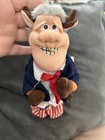 Vintage 1997 Infamous Meanies Bill      Bull Clinton   Mike Bison      Plush Beanies