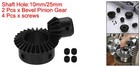 2 Pcs 10 25mm Shaft Hole Tapered Bevel Gear Set 1 5 M 1 2  15t 30t  Bevel Gear