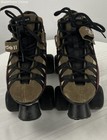 Riedell Youth Multi Color Canvas Leather Carrera Speed Skates Size 5