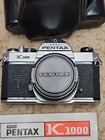 Asahi Pentax K1000 35mm Camera 50 Mm Lens Case Manual Vintage