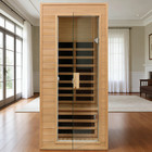 Far Infrared Indoor Sauna For 1 Person Home Saunas Cabinet Hemlock Detox 1290w
