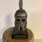 Ancient Greek Miniature Metal Helmet With Crest Museum Replica 4  Tall  Warrior