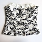 White House Black Market Strapless Corset Top