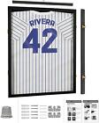 Wall Art Display 32  Jersey Cover Football Basketball Frame Lockable Box Rack