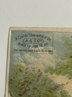 Victorian Trade Card Roberts Shoe Store Brunswick  Maine  Cat Trying Catch Birds