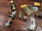 Large Mixed Lot Of Old Door Knobs  Deadbolts  Keys  And Misc  Hardware  15lbs 