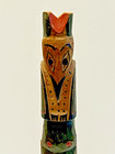 Native American Indian Pacific Northwest Coast Cedar Wood Carved 12 1 2  Totem