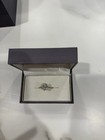3 06 Ct Oval Lab Grown Diamond Engagement Ring  14k White Gold Size 7 25 