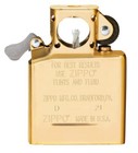 Gold Flashed Zippo Mechanical Lighter Insert Refillable Butane Arc Torch