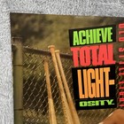 Old Style Light Beer Poster Vtg    1990 Achieve Total Light-osity Baseball Girl