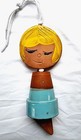 Vtg 1967s Pacific Stoneware Girl Wind Chime Art Pottery Usa Mcm