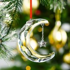 New In Original Box 100  Swarovski Crystal Holiday Magic Moon Ornament