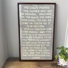 Crocheted Wall Art  the Lord s Prayer  Framed Vintage