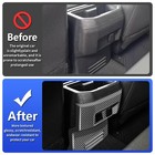 Lunqin Center Console Back Anti Kick Panel For Toyota Tacoma 2024-2026 Carbon