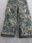 Spyder Snow Pants Kids 8 Green Camo Insulated Ski Ankle Reinforced Hems