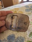 200th Anniversary American Eagle Belt Buckle Sterling Silver Layer24kt Gold 1982