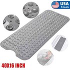 Bath tub shower Extra Long Mat 40 x16  Anti Slip Antibacterial Machine Washable
